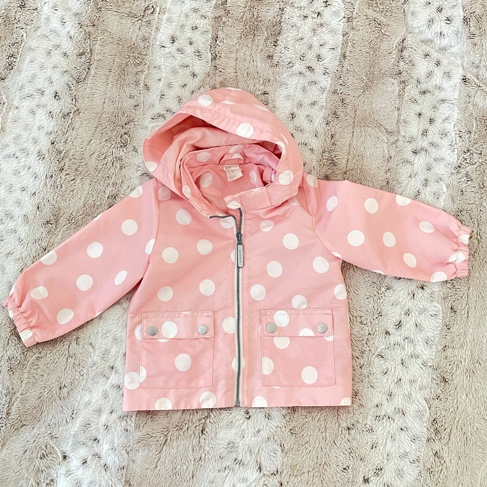 Polka dots baby jacket/windbreaker